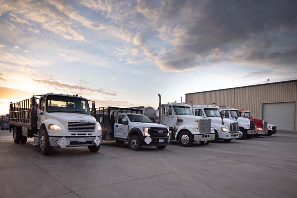 Trucks at Delano Facility
